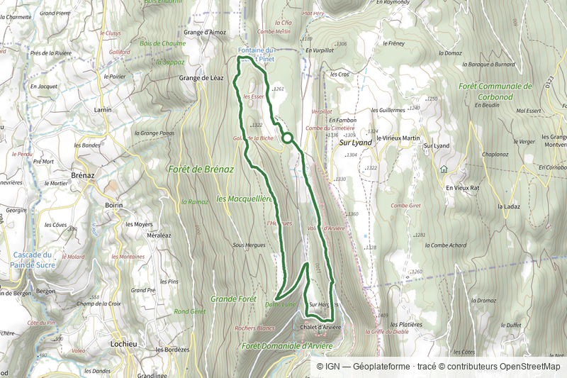 Circuit des crêtes d'Hergues