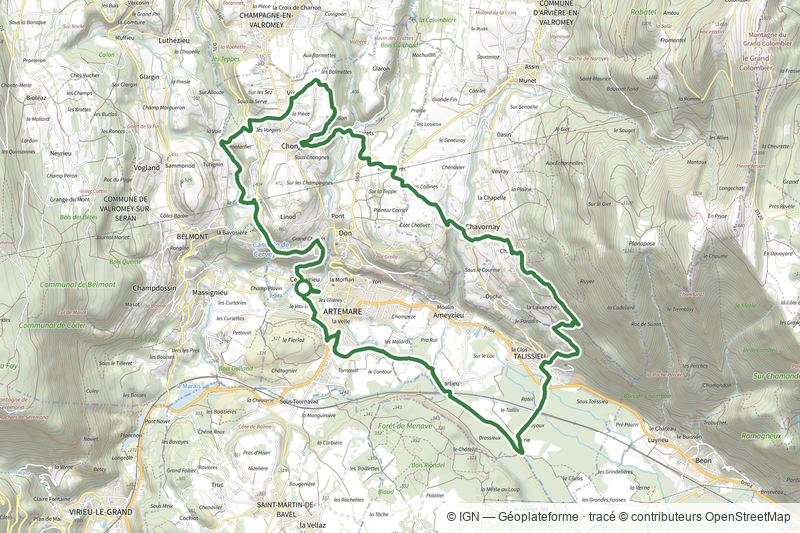 Le pied du Grand Colombier