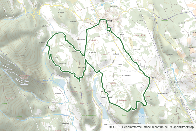 Circuit rouge 11 km de Contrevoz