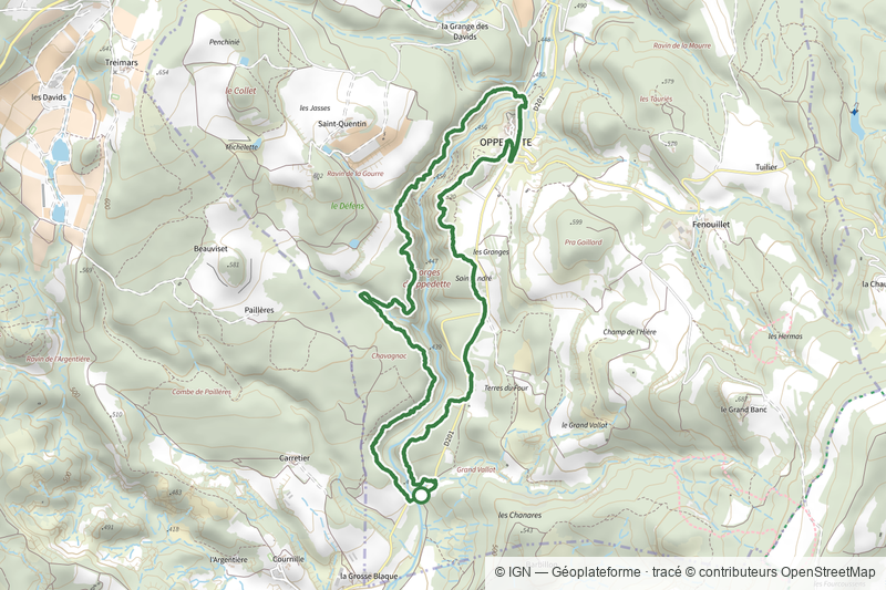 Tour des Gorges d'Oppedette