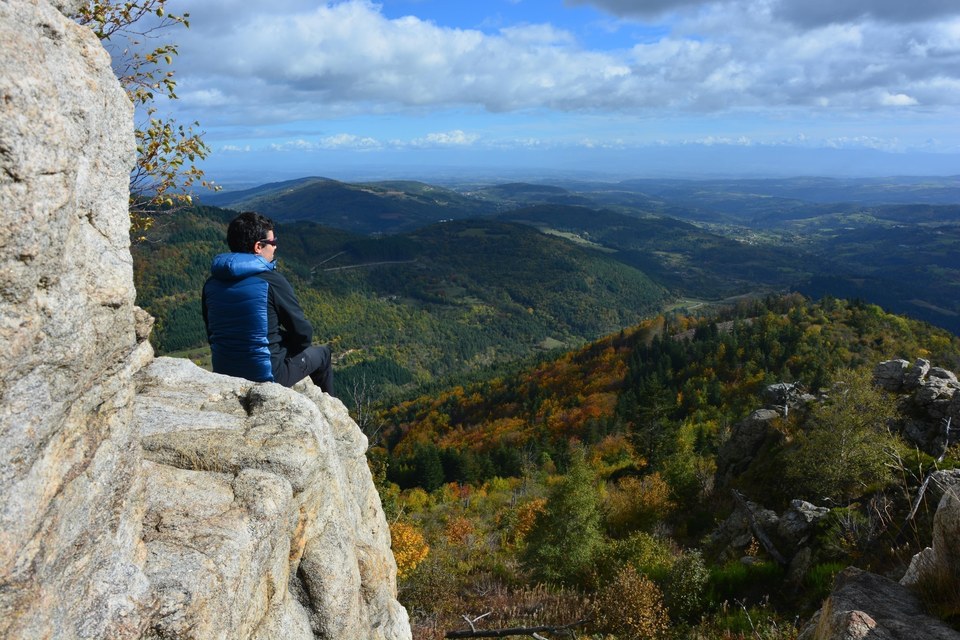 Vue depuis les rochers du Sardier
