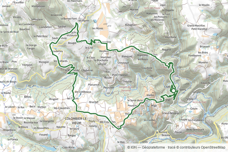 Randonnée : Les Gorges de la Daronne