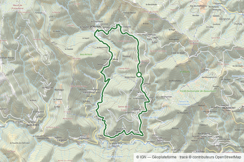 Le sentier des Lauzes