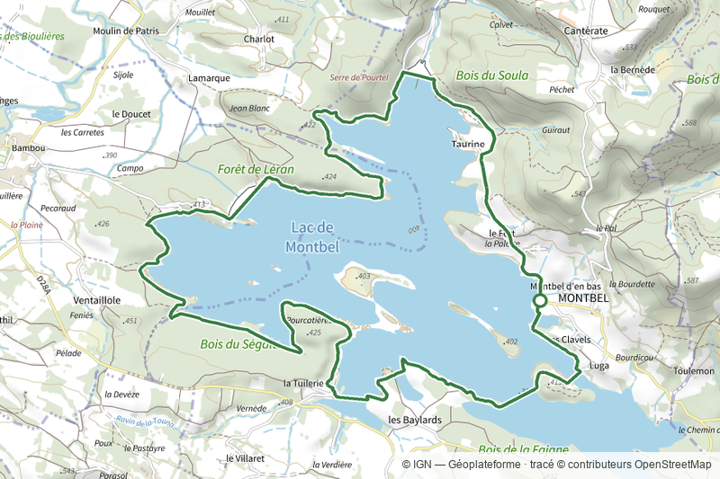 Tour du Lac de Montbel