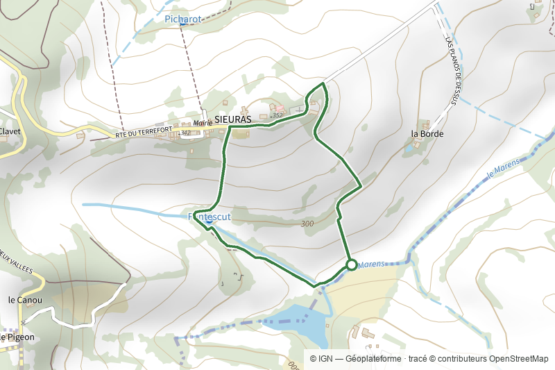 Circuit des deux Fontaines de Sieuras