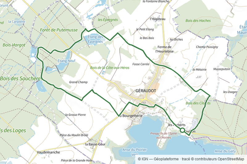 Circuit du Lac au domaine de la Forêt d'Orient