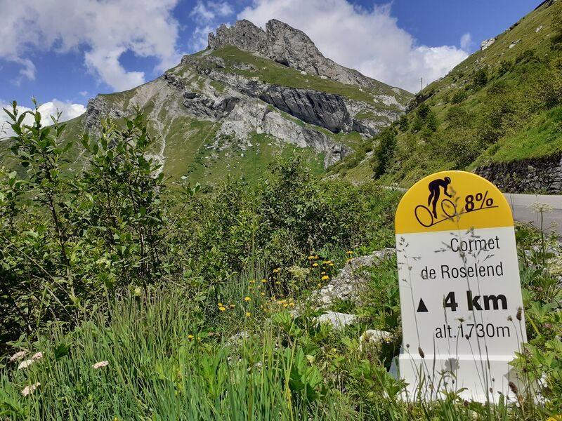 Montée cyclo du Cormet de Roselend depuis Beaufort
