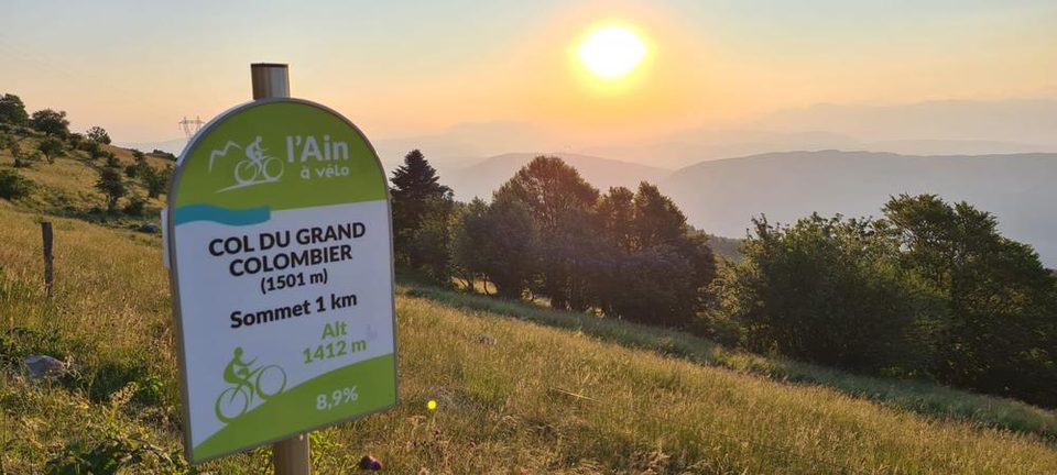 Vue à 1 km du sommet du col du Grand Colombier