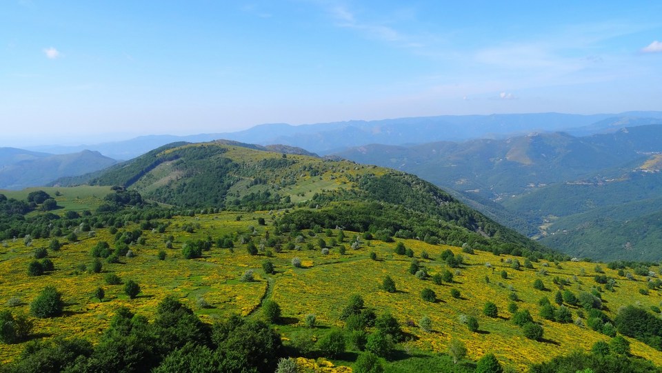 Sommet de Champlot depuis le rocher du Cheylard