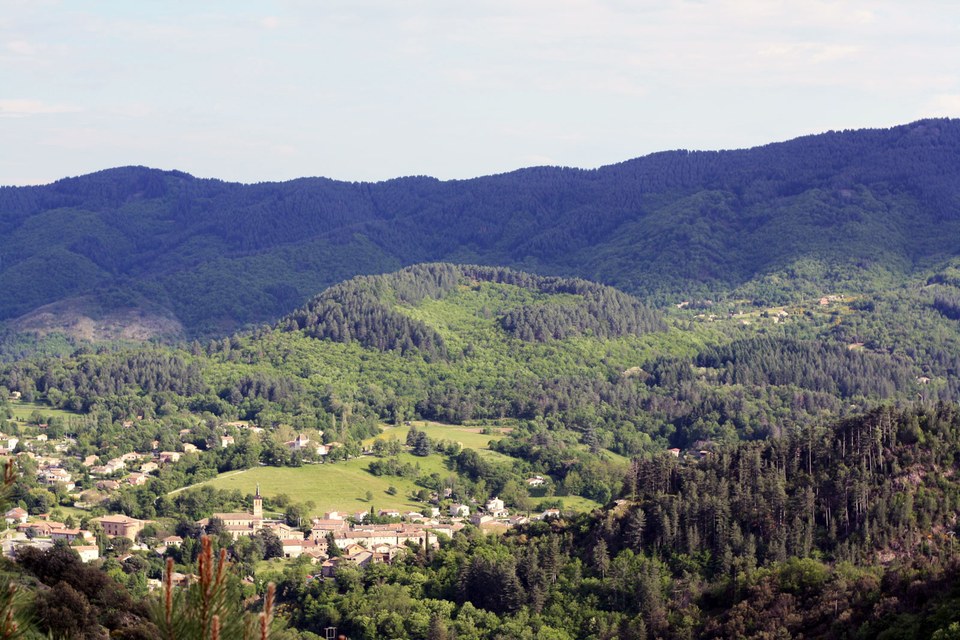 Coupe de Jaujac et sa coulée