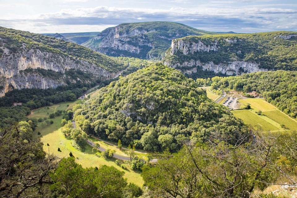 La Combe d'Arc depuis Vallon