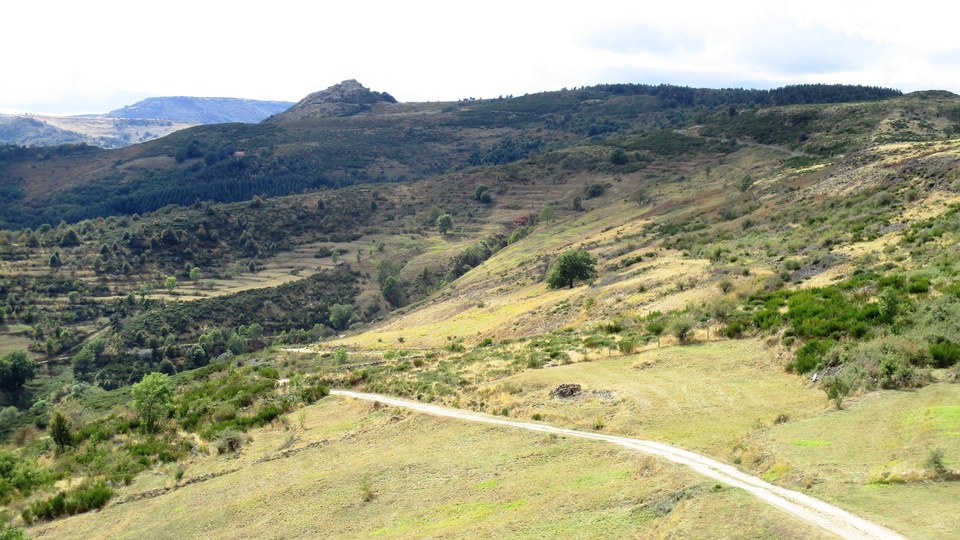 Vue sur la piste de Curins