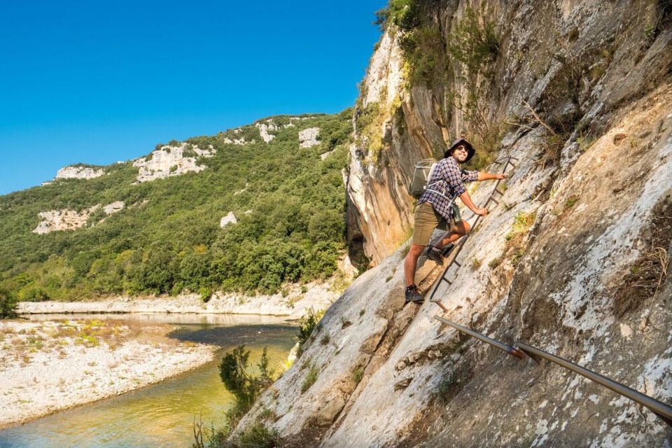 Sentier aval de la rando des Gorges de l’Ardèche
