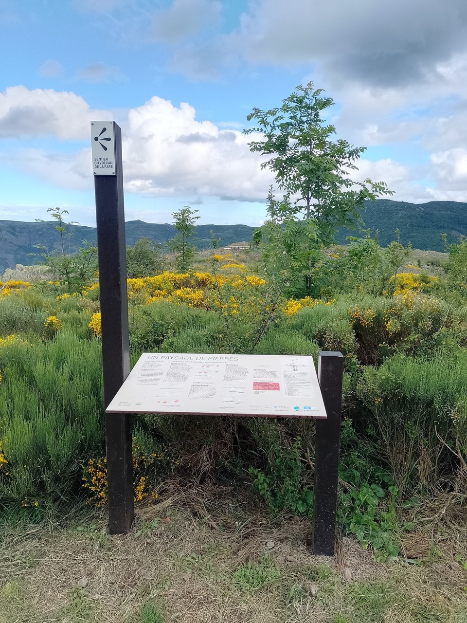 Pupitre d'interprétation sur le sentier