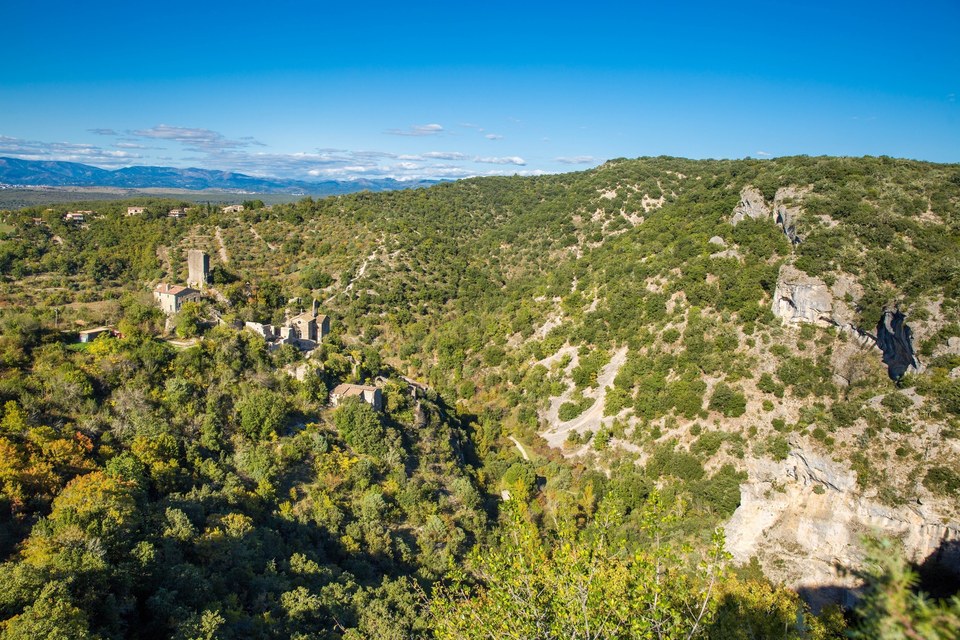Le tour de Rochecolombe et de sa cascade