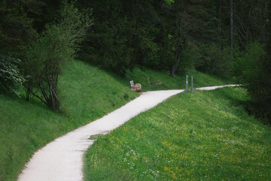 Le chemin des traces - bleu