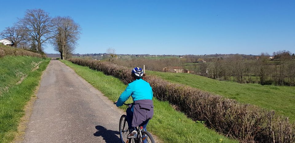 Boucle cyclo avant l'écluse de Briennon