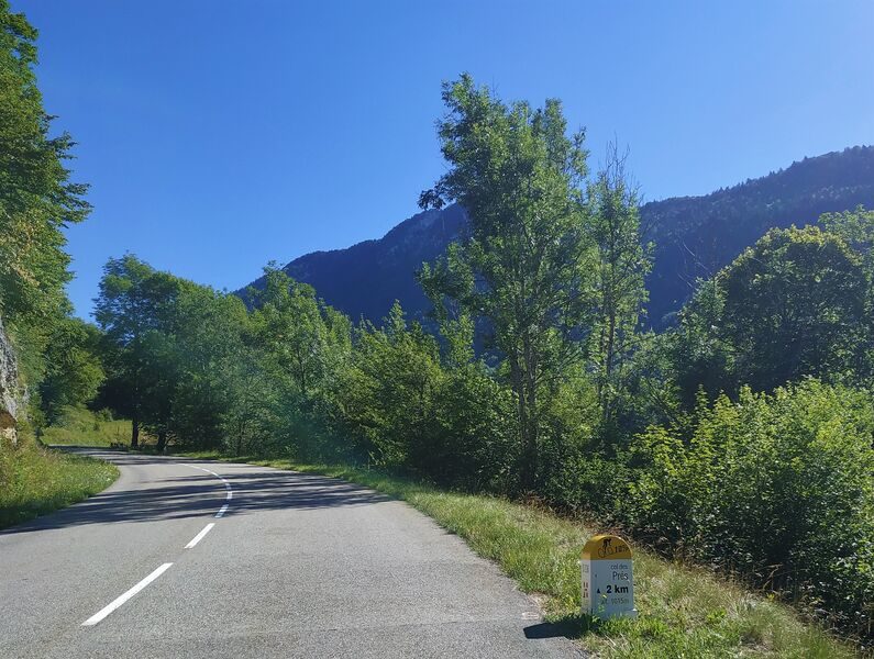 Montée du col