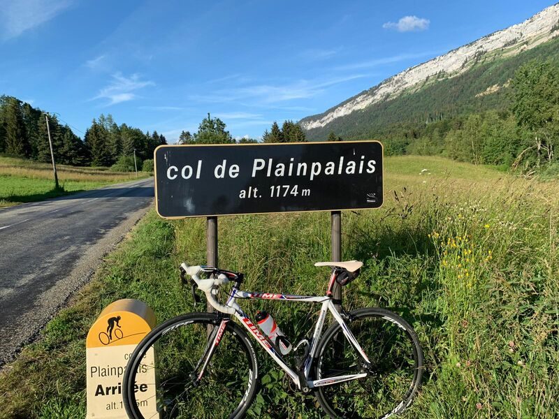 Arrivée au col de Plainplais