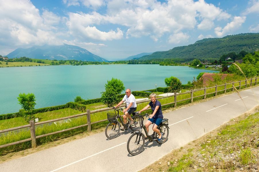 Le Rhône et ViaRhôna entre Culoz et Belley