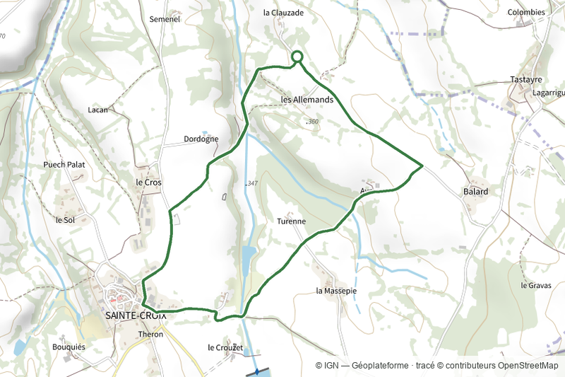 Balade autour de Sainte-Croix - Circuit 1