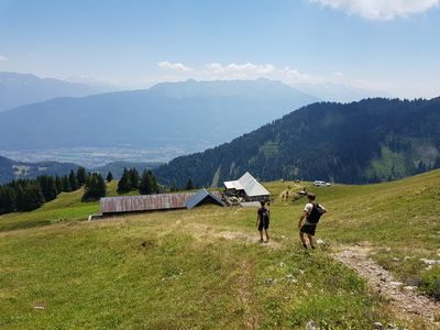 Vers le chalet de la Bouchasse