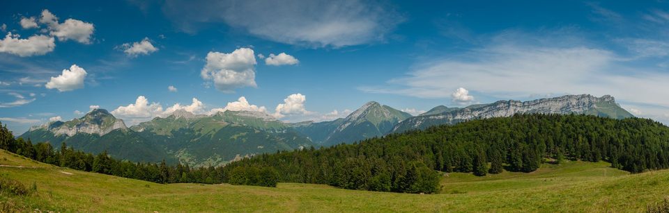 Vue depuis les Chalets de la Fullie