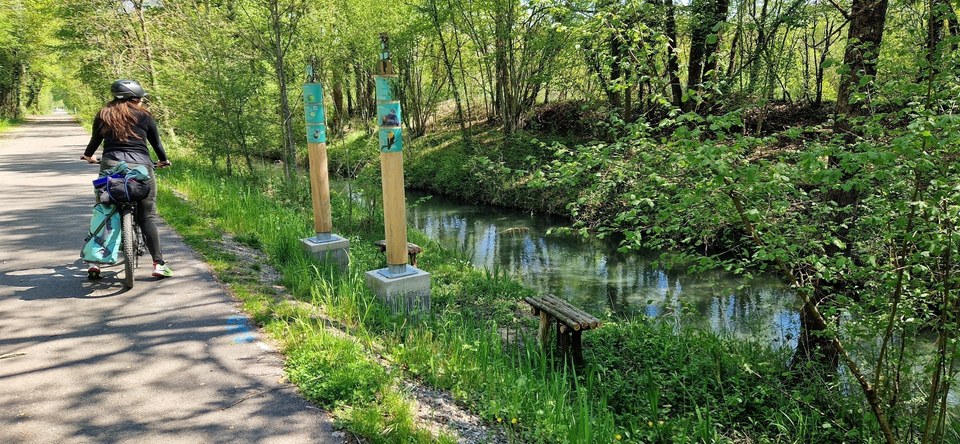 Sentier d'interprétation au bord de l'Isère