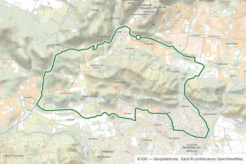 Maussane-les-Alpilles vers les Baux-de-Provence