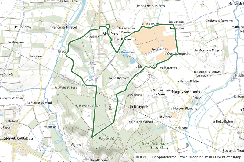 De Ouézy à Bissières