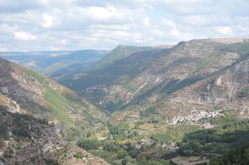 Vue sur les gorges du Tarn.