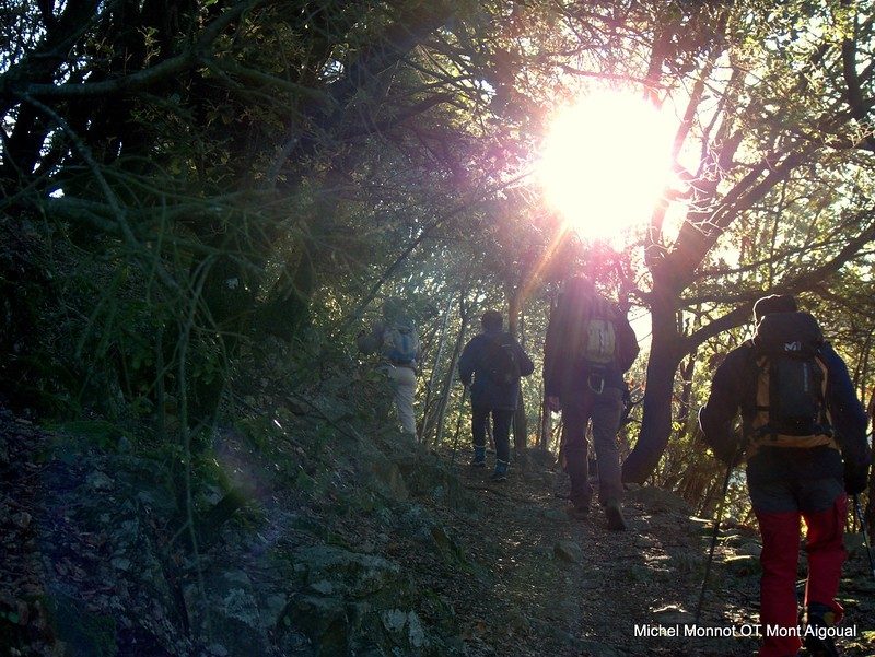 Montée entre l’Euzière et la Bastide