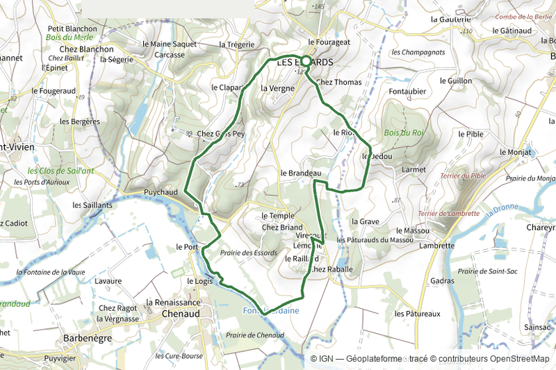 Les Essards Yellow Route