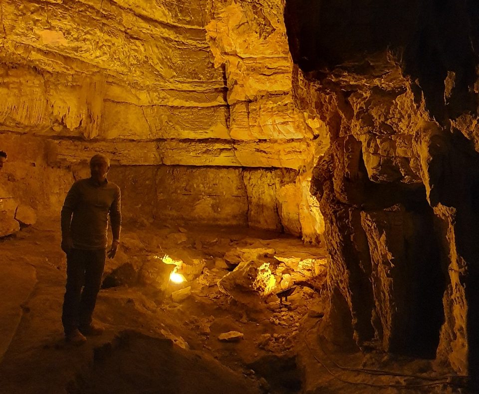 L'intérieur de la grotte
