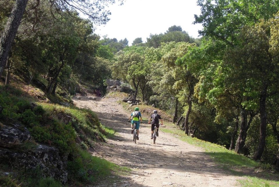 vtt sur chemin