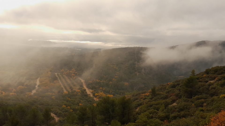 Vue sur les crêtes de Lauzière