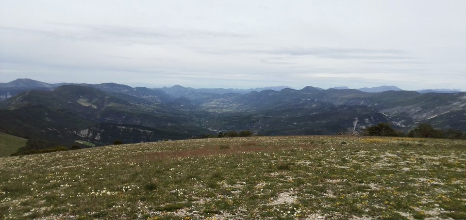 Vue depuis la montagne de Chamouse, Montauban-sur-l'Ouvèze