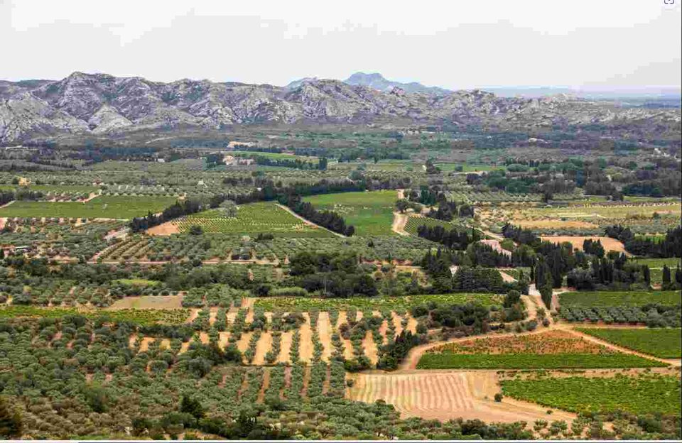 Vue sur la plaine depuis les Baux-de-Provence