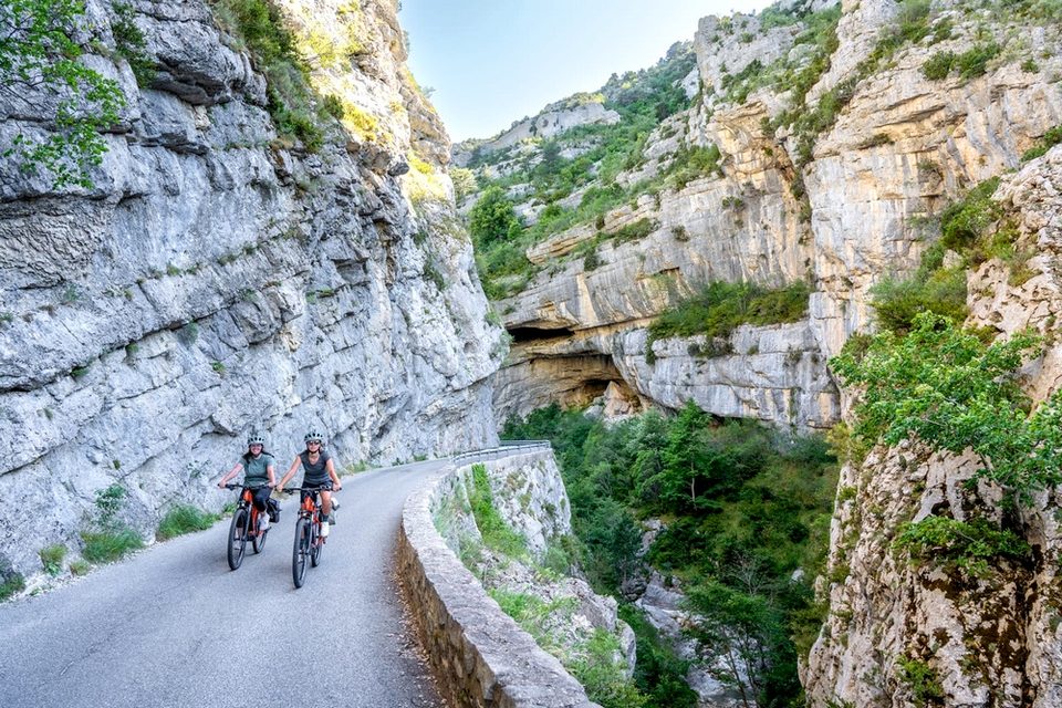 Dans les gorges