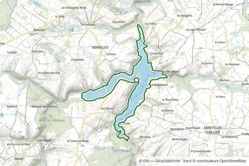 Sentier du Lac de Sidailles