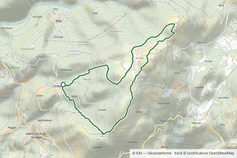 Boucle 5 - Altagène<->Punta di Sarradò
