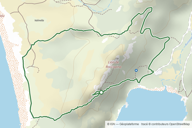 Boucle du Massif Côtier du Lion de Roccapina