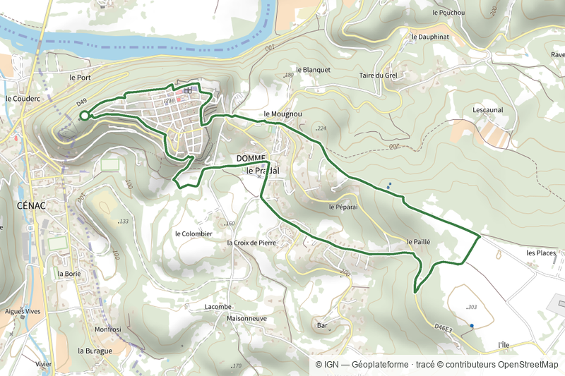 Chemin des meulières de Domme