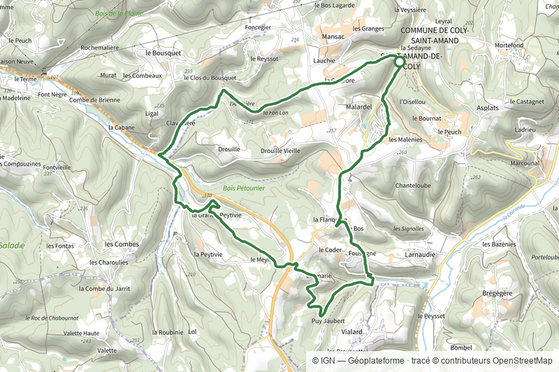 Boucle Tunnel, bois et eaux