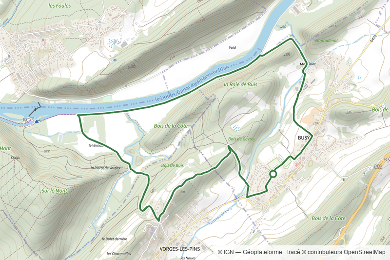Sentier de la Pierre de Vorges