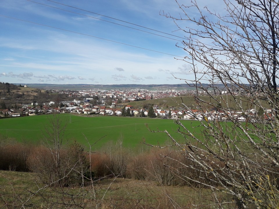 Vue sur Pontarlier sur la route du Larmont