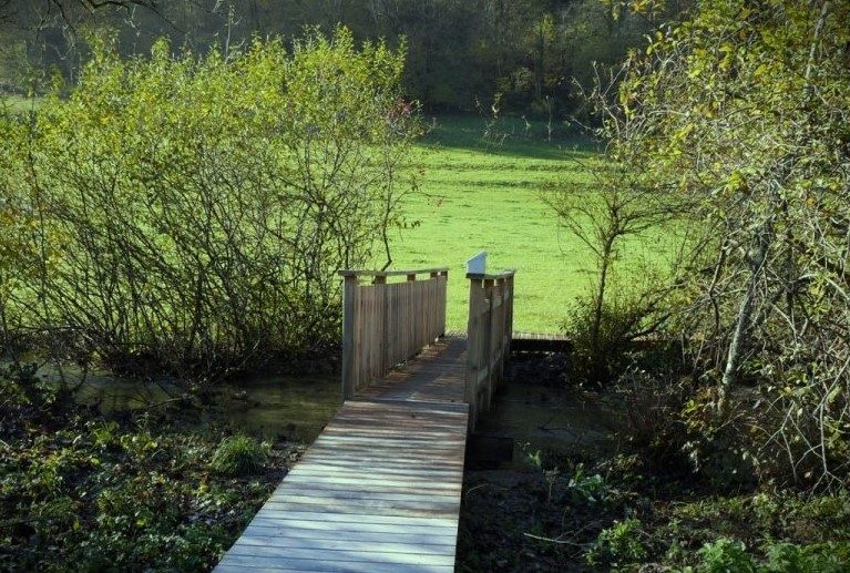 Passerelle sur la Goulue