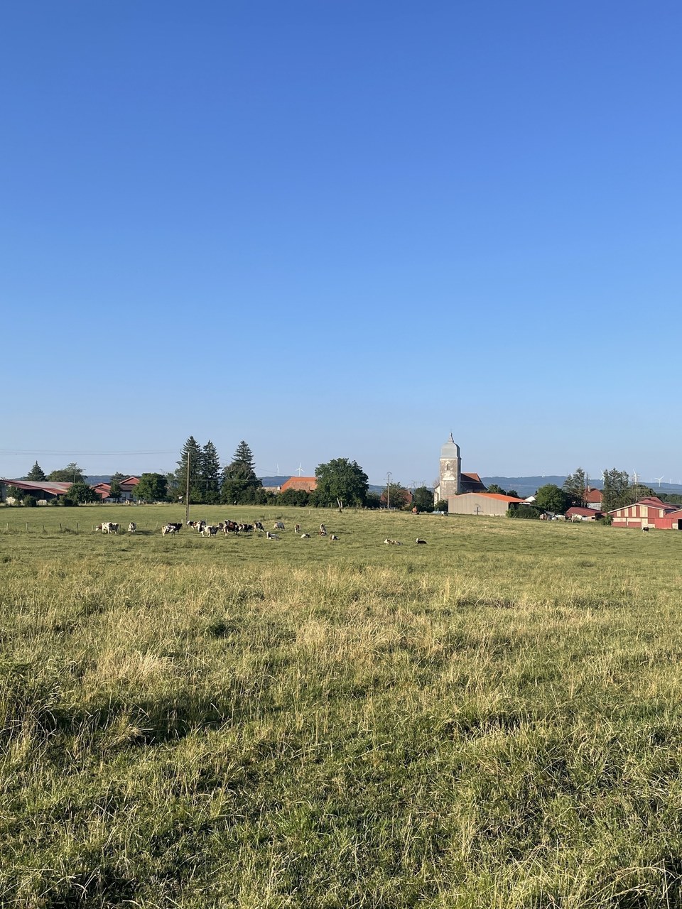 Vue sur le village de Servin