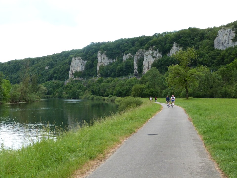 Euro Vélo 6 le long du Doubs