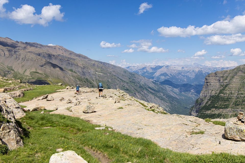 Sur le sentier des lacs Palluel et Faravel